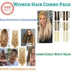 Long Straight Ponytail Hair Synthetic Extensions & Long Curly Wavy Hair 16 Clip Amazon.com : StrRid Ponytail Extension Wavy Curly 16 main image 3